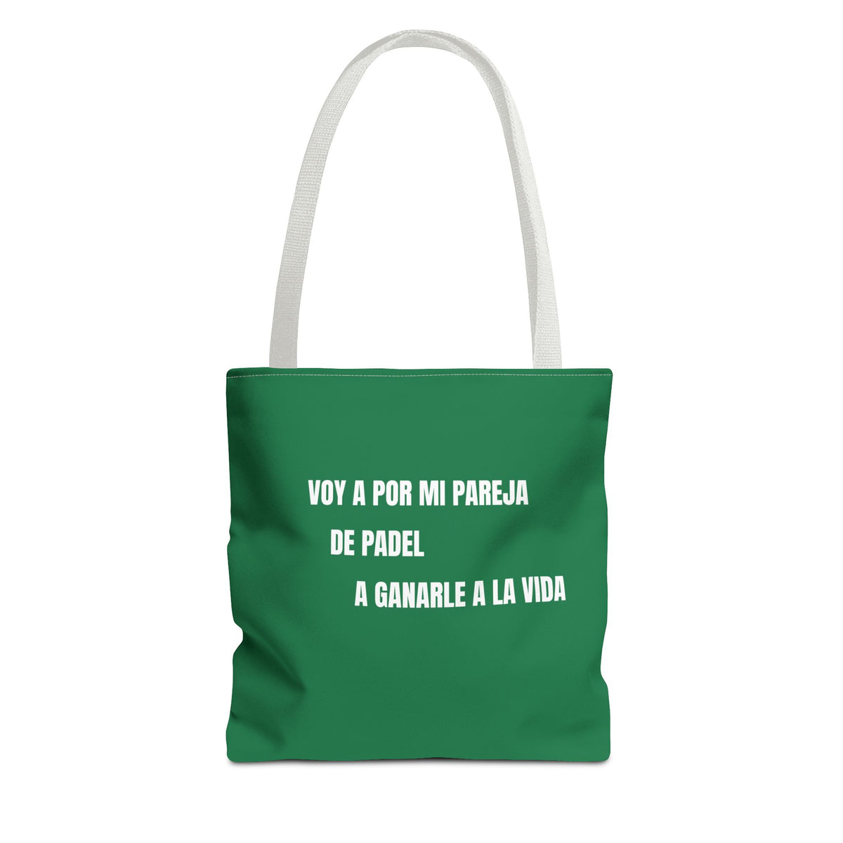 Tote Bag Doble Bote - Voy a por mi pareja de pádel a ganarle a la vida