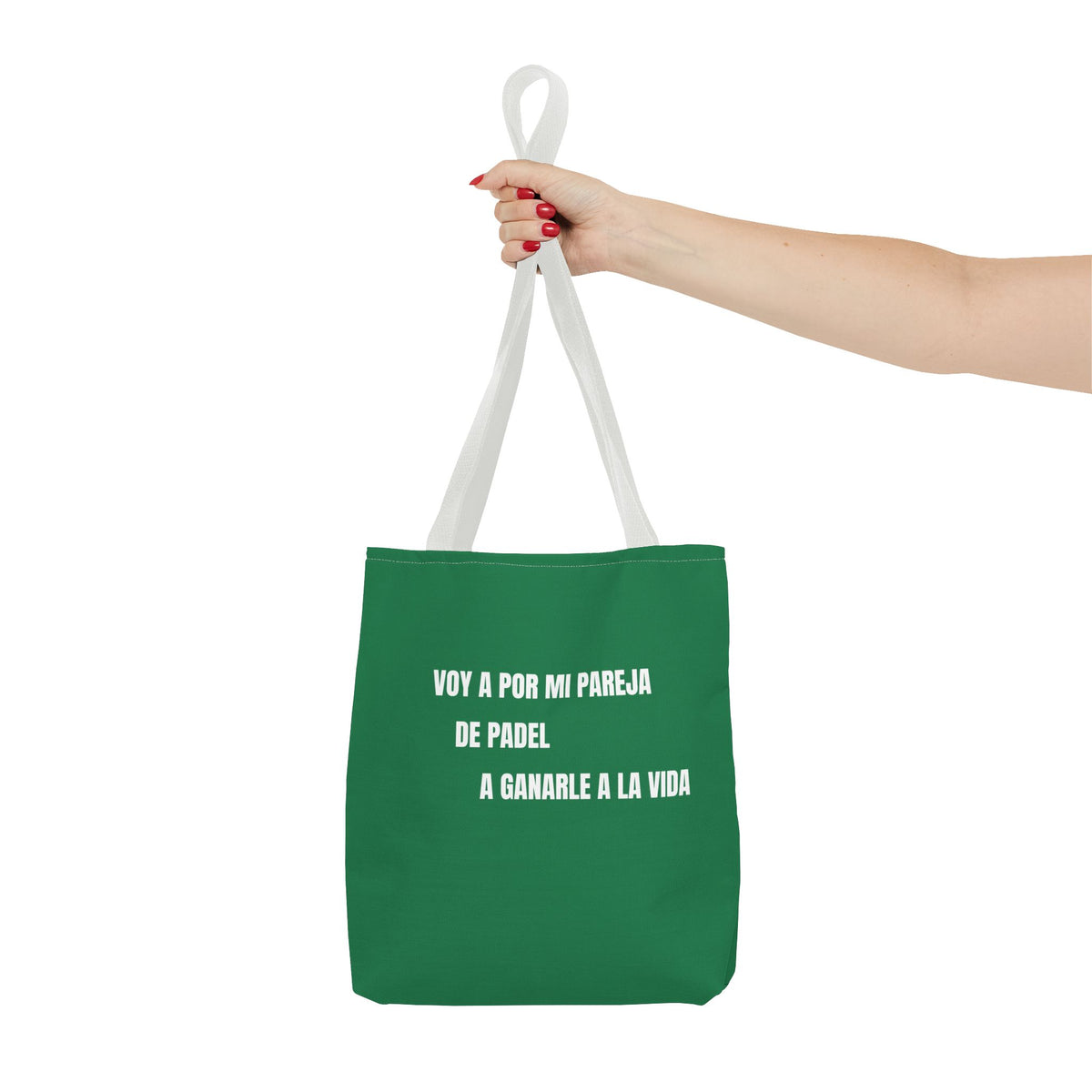 Tote Bag Doble Bote - Voy a por mi pareja de pádel a ganarle a la vida