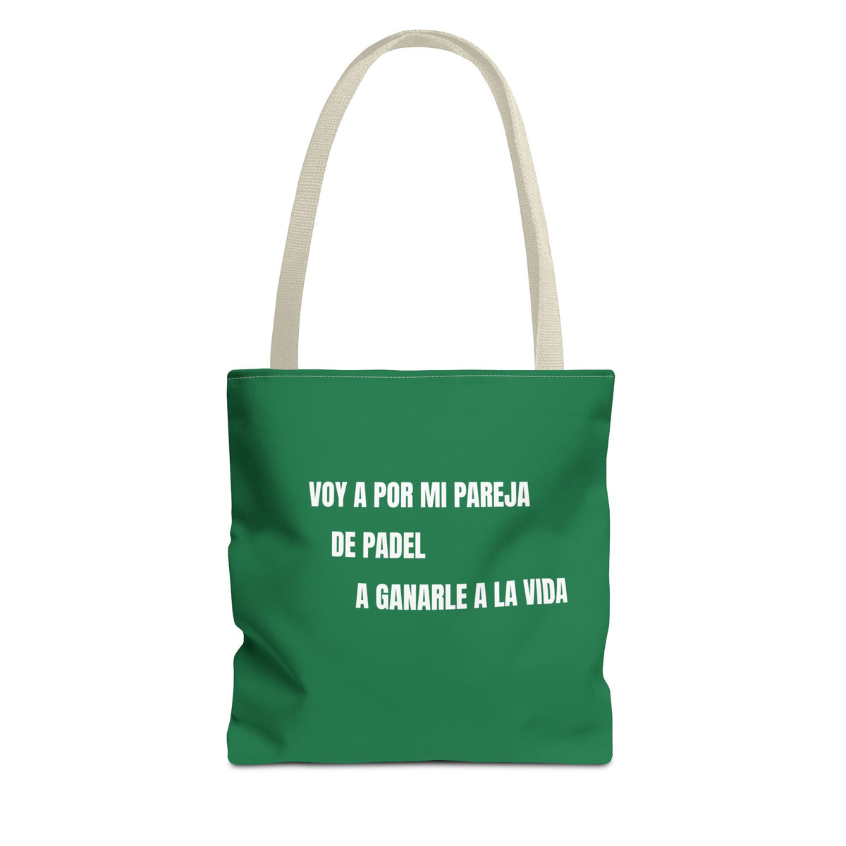 Tote Bag Doble Bote - Voy a por mi pareja de pádel a ganarle a la vida