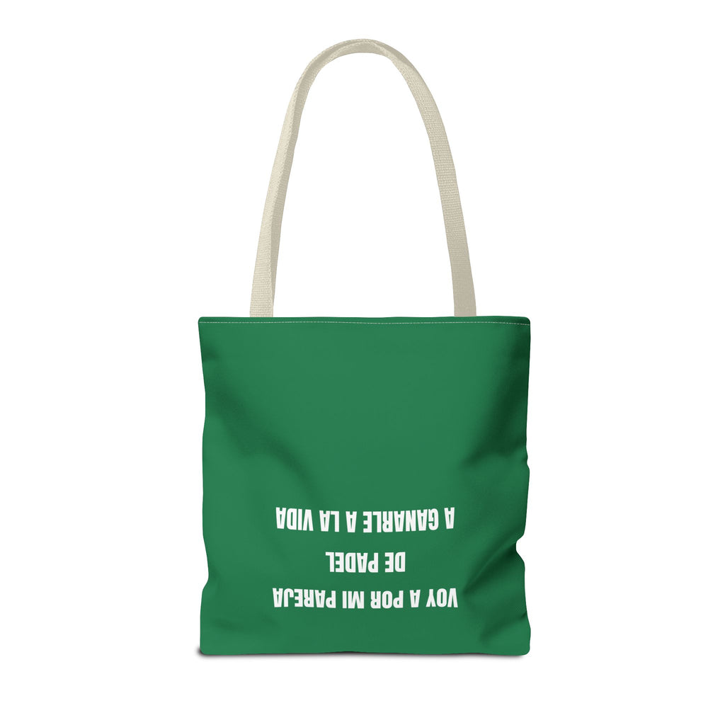 Tote Bag Doble Bote - Voy a por mi pareja de pádel a ganarle a la vida