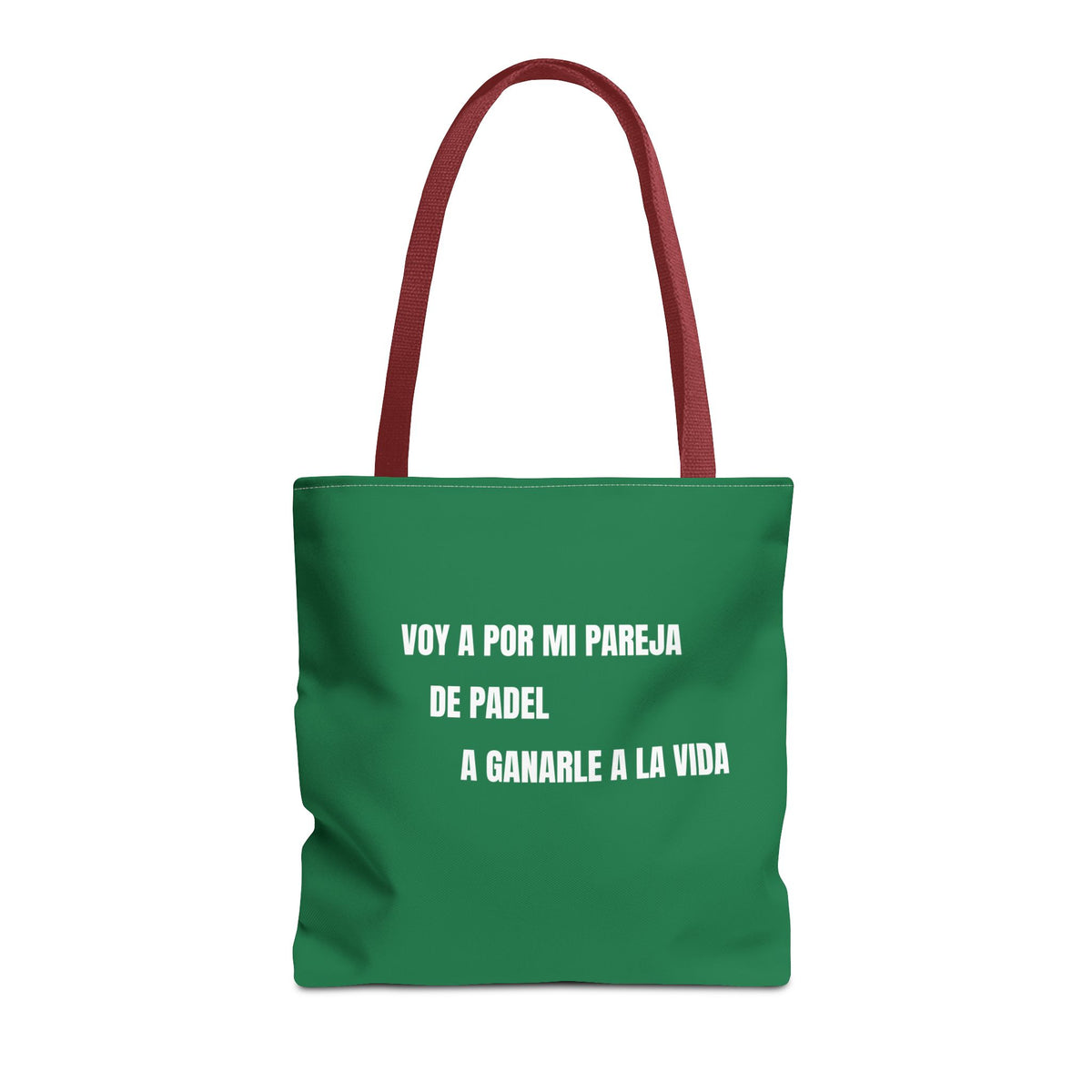 Tote Bag Doble Bote - Voy a por mi pareja de pádel a ganarle a la vida