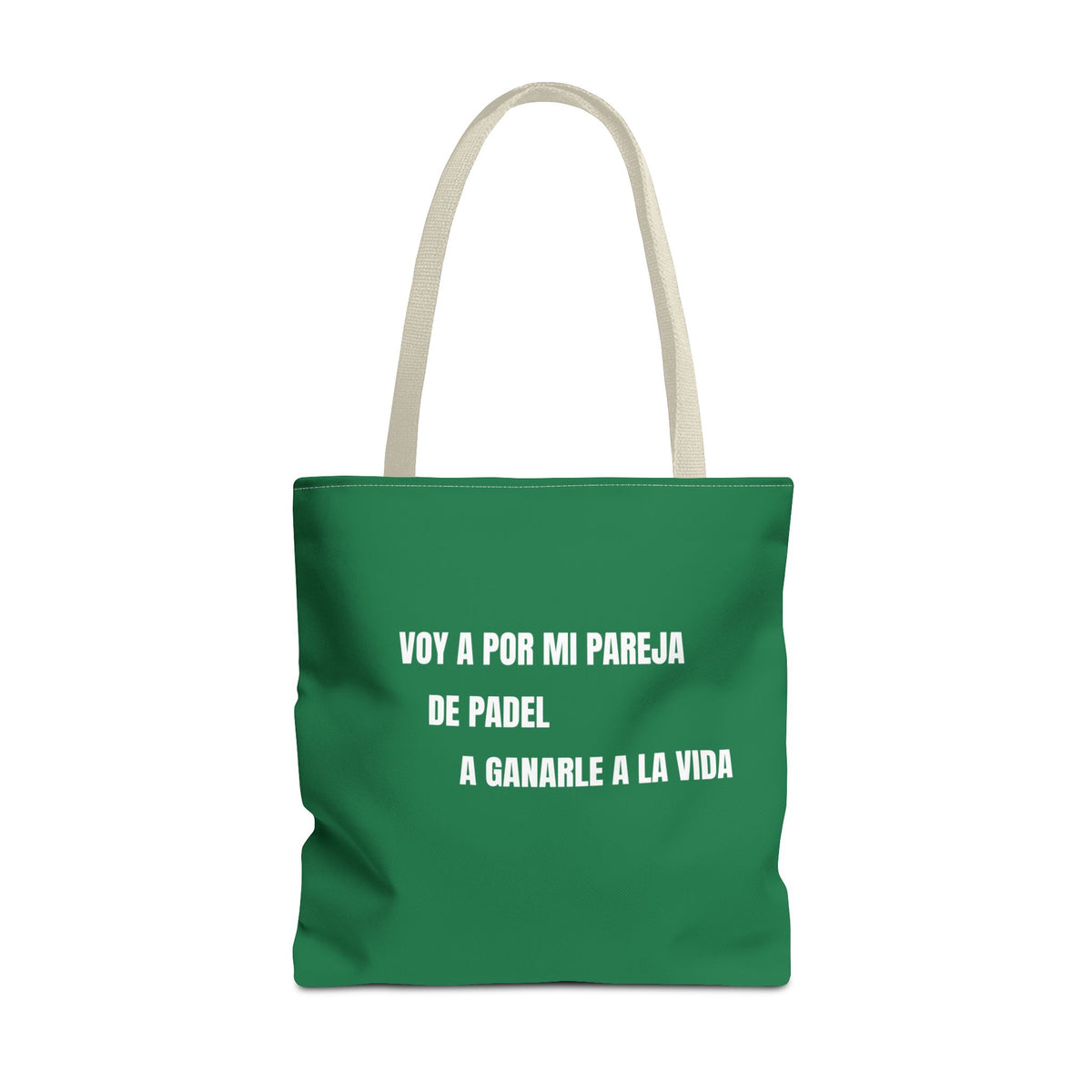 Tote Bag Doble Bote - Voy a por mi pareja de pádel a ganarle a la vida