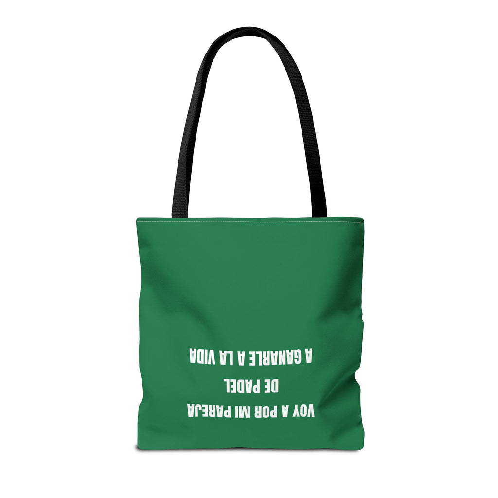 Tote Bag Doble Bote - Voy a por mi pareja de pádel a ganarle a la vida