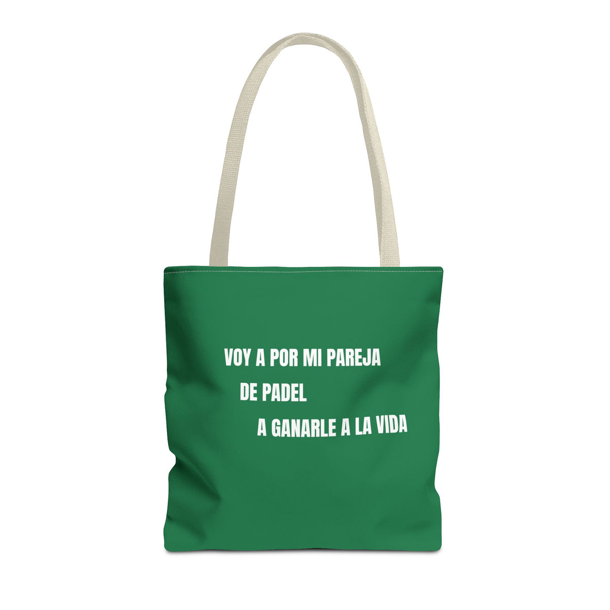Tote Bag Doble Bote - Voy a por mi pareja de pádel a ganarle a la vida