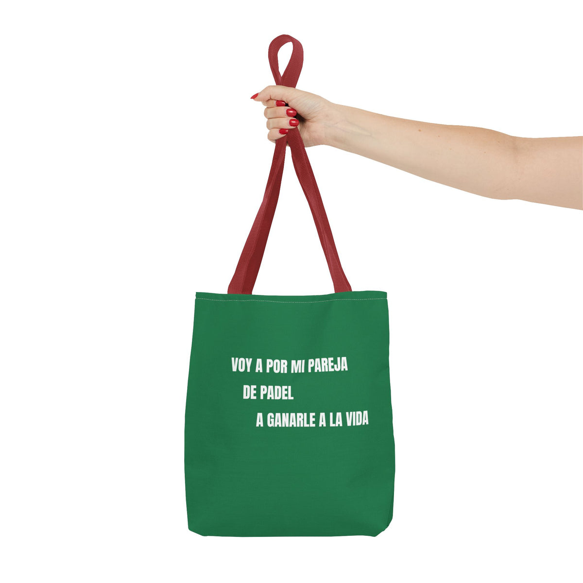 Tote Bag Doble Bote - Voy a por mi pareja de pádel a ganarle a la vida