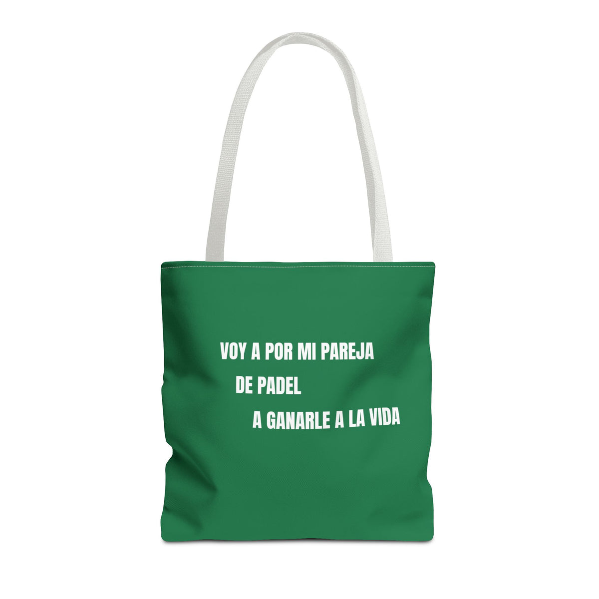 Tote Bag Doble Bote - Voy a por mi pareja de pádel a ganarle a la vida