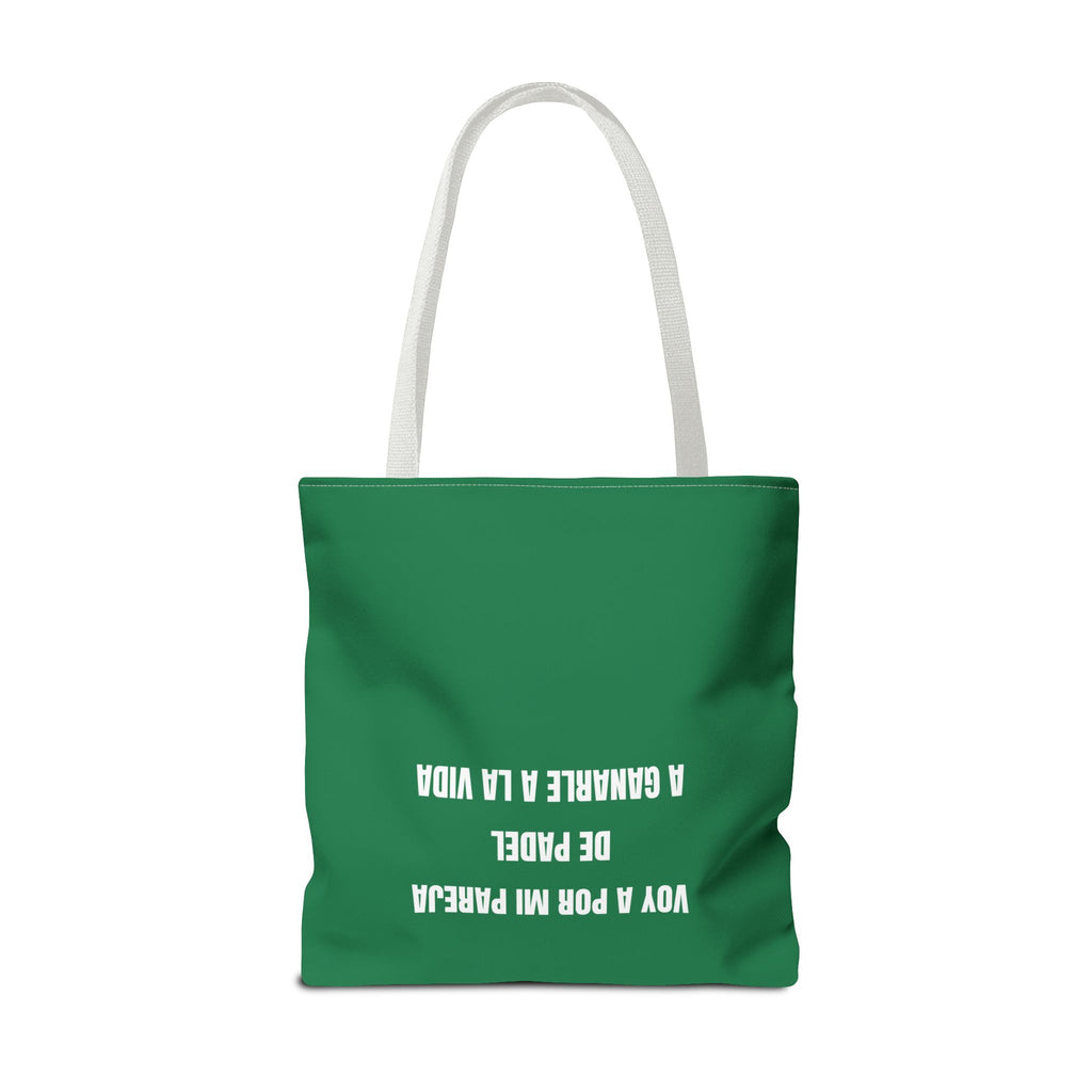 Tote Bag Doble Bote - Voy a por mi pareja de pádel a ganarle a la vida