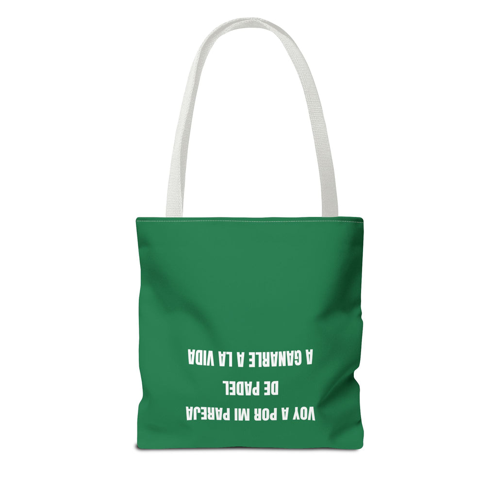Tote Bag Doble Bote - Voy a por mi pareja de pádel a ganarle a la vida